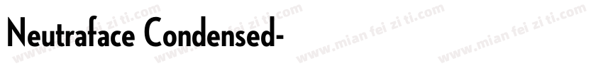 Neutraface Condensed字体转换